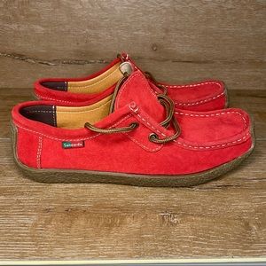 Sanearda Lace-up Shoe in Red